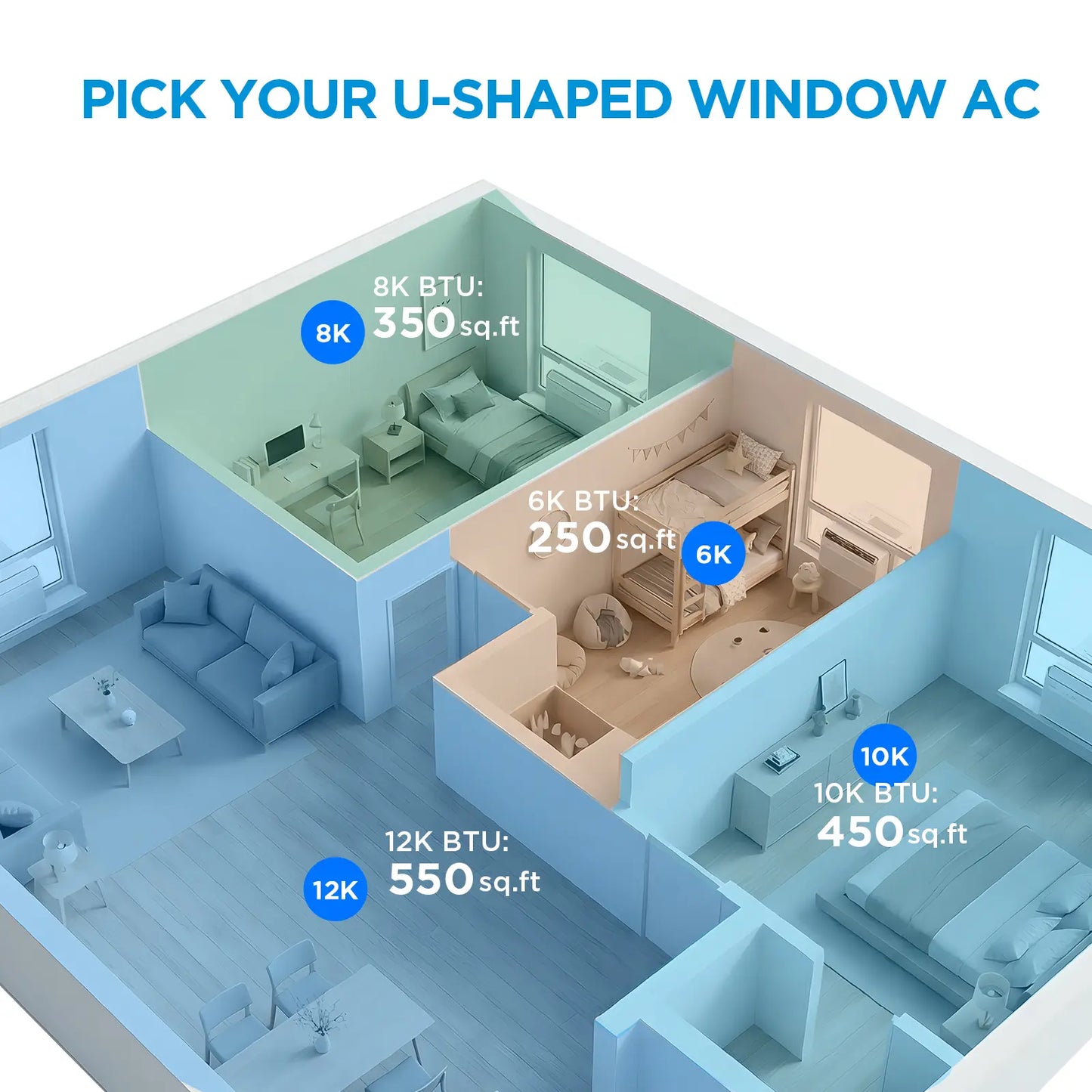U-Shaped Smart Inverter Window Air Conditioner (2026 Edition)