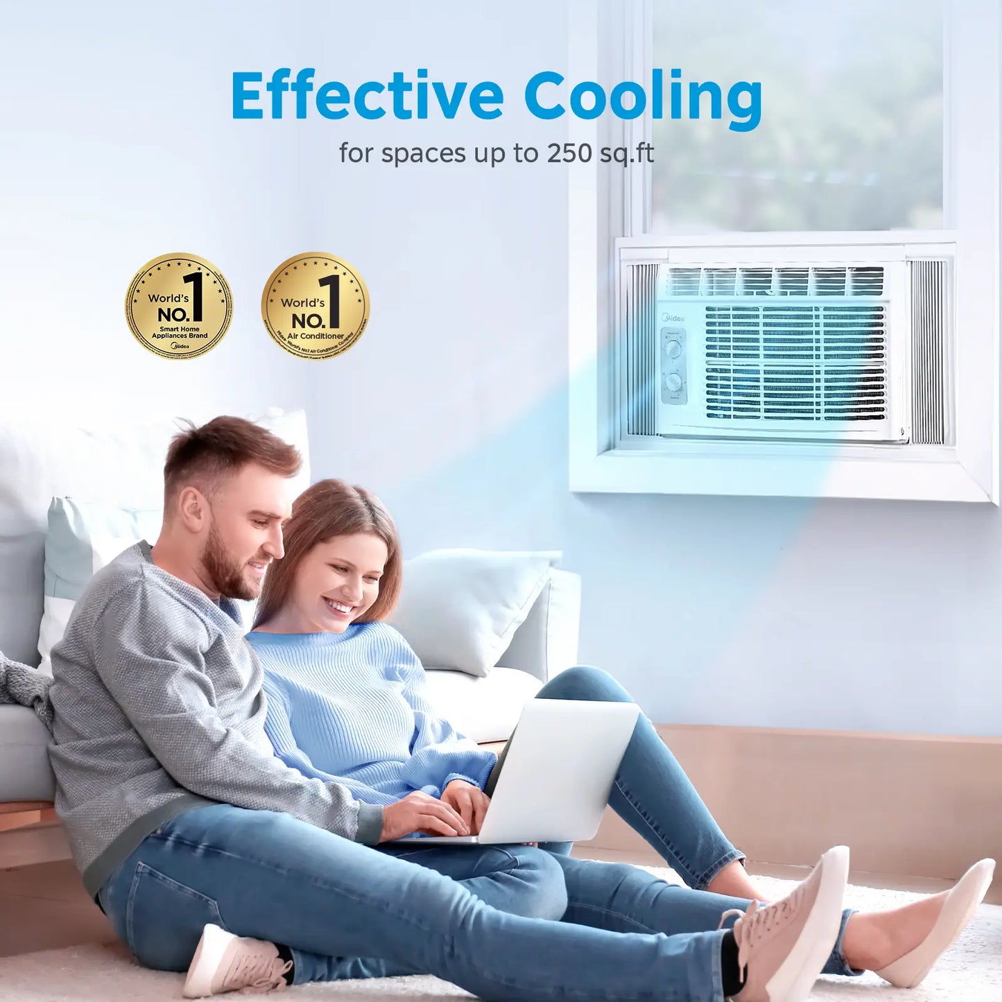Midea EasyCool Personal 5,000 BTU Window AC (Up to 150 Sq. Ft.)