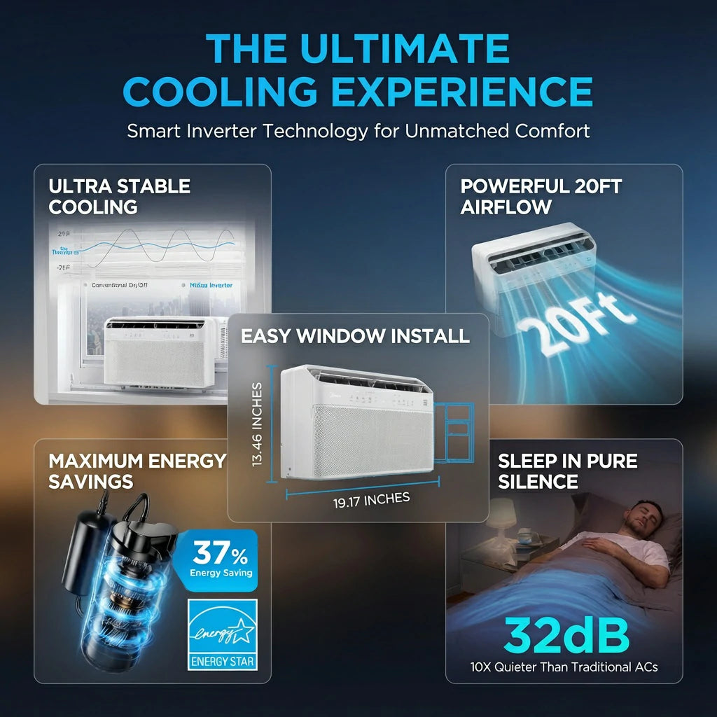 U-Shaped Smart Inverter Window Air Conditioner (2026 Edition)