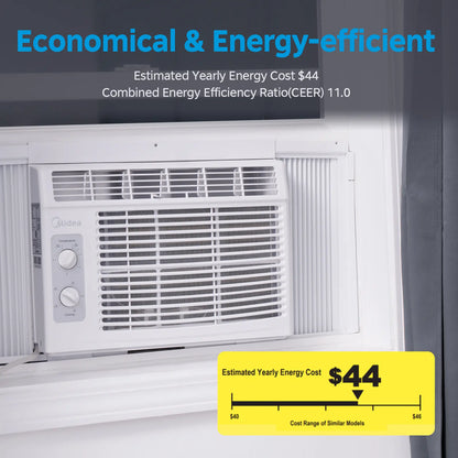 Midea EasyCool Personal 5,000 BTU Window AC (Up to 150 Sq. Ft.)